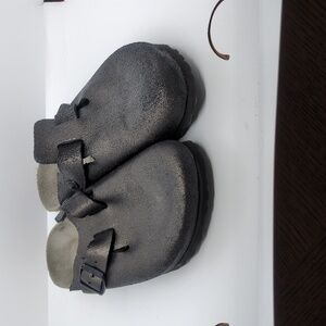 Birkenstock Boston iridescent black/grey